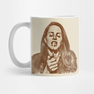 Lana Del Rey - (Smoke) Vintage Art Mug